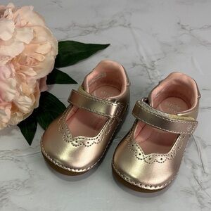 Stride Rite Ginny Champagne Gold baby Shoe Size 3.5 New in Box
